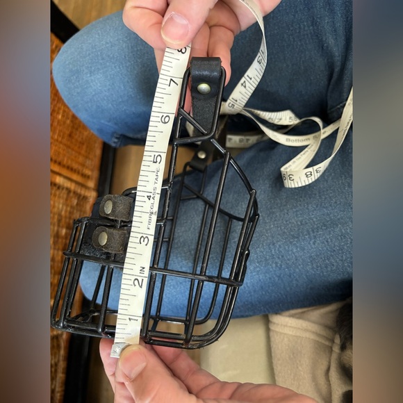 wire mouth guard muzzle with rubber winter cover - Picture 7 of 10